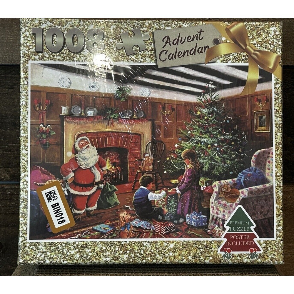 Advent Calendar 2024 Holiday Christmas Gifts Advent Puzzle 1008 Pieces Surprise
